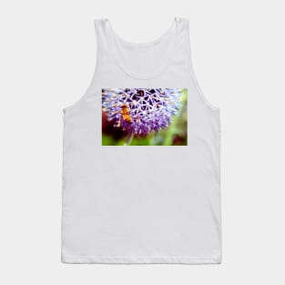 Bee On Small Globe Thistle 3 Tank Top